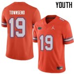 Youth Florida Gators #19 Johnny Townsend NCAA Jordan Brand Orange Authentic Stitched College Football Jersey EOT3462TM